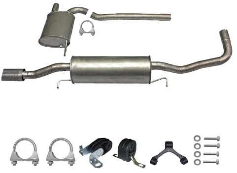 Ferroz Export Ersatz für Auspuffanlage Auspuff ab Kat + Anbaukit