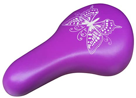 N3od3er Kinderfahrradsattel Fahrradsitz für 14 16 18 20 24 Zoll Kinderfahrrad Kindersitz Fahrradsitz Kinder für Jungen Mädchen Fahrräder Kindersitz (lila)