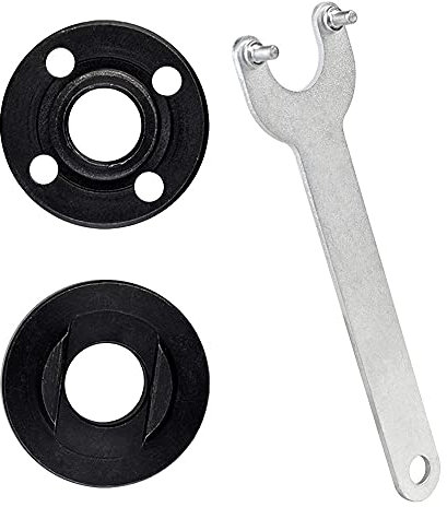 3 Piece Set Grinder Flange Angle Wrench Flange Spanner Metal Lock Nut Wrench Angle Grinder Accessories for Multiple Models of Angle Grinders