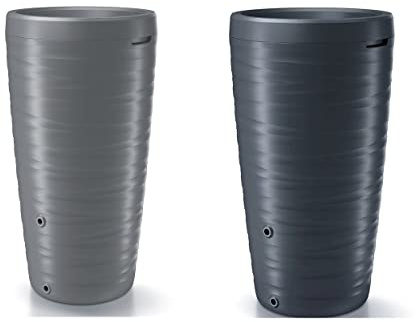 Rainwater tank Water butt Collection Storage Harvesting 240L + connections Maze (Anthracite)