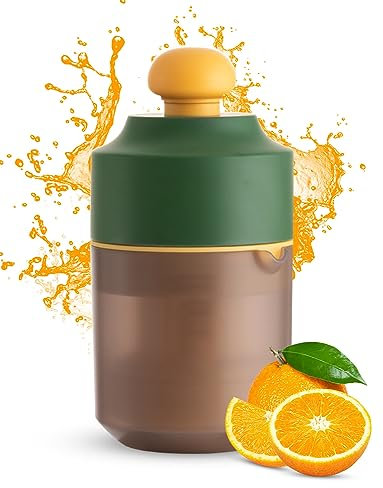 Spremiagrumi Pitasha Estrattore di succo manuale portatile, semplice con bilancia, due modalità di utilizzo per diversi frutti
