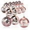 com-four® 18x Weihnachtskugeln, Christbaumkugeln bruchsicher aus Kunststoff für Weihnachten, Baumschmuck für den Christbaum mit Anhänger
