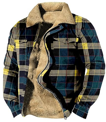 Fleece Jacke Bomberjacke Herren Winter Schwarzer Mantel Herren Sweatjacke Winter Arbeitsjacke Herren Strickmantel Huddy Herren Fahrradmantel 28 Zoll 42-622 (Dark Blue, XL)