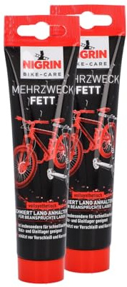 NIGRIN BIKE-CARE Mehrzweck-Fett, 100 g Tube, Schmierfett für Fahrrad, auch für Hobby und Werkstatt, Harz- und Silikonfrei (Packung mit 2)