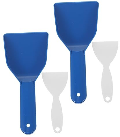 YOSADIER 4piezas Herramientas para Quitanieves y Pala para Hielo Multifuncionales De Plástico para Limpiar El Hielo El Coche La Entrada Refrigerador