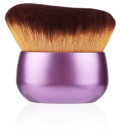 NQEUEPN Pennello Autoabbronzante, Pennello Make-up Misto per Autoabbronzante Fondotinta e Spray Abbronzante Morbido Vegano Superiore per Viso e Gambe (Viola)