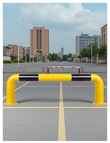 Barriera di parcheggio a forma di U con strisce riflettenti, per veicoli pesanti, per vialetto, garage, lotti commerciali
