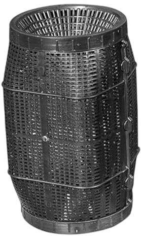 Goutdori Fiskfälla - Extra stor 50 cm flyktsäker fiskkorg med två-i-ett-design lockbox för sötvattensfisketillbehör