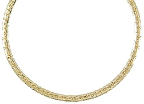 Collier Femme Or Jaune - Maille Haricot