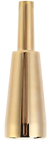 Robustes Trompetenmundstück, dickeres, schwereres Trompetenmundstück aus Metall mit großem Volumen für Trompeteninstrumente(Gold)
