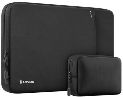 ARVOK 360° Custodia per 15 Pollici MacBook Air M2 A2941 2023, 15'' MacBook Pro M2/M1 A1990 A1707, 15 Microsoft Surface Laptop 5/4/3, Impermeabile Sleeve per Laptop con Borsa Extra