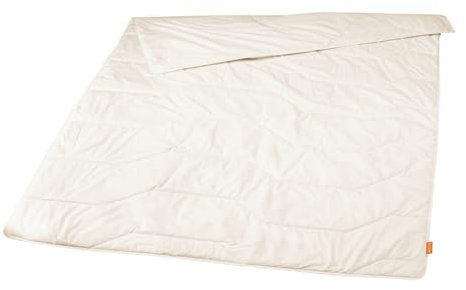 sleepling Ganzjahresdecke Lyocell Tencel Baumwolle medium Bettdecke 135 x 200 cm, weiß