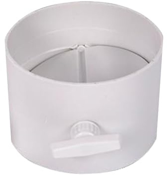 SSIMOO PVC Air Damper Valve Circle Duct Inline Valve ABS Plastic 75 110 160 200 Mm for Ventilation Pipe Manual 1/2/4pcs Kindly (Color : 2pcs, Size : 160mm)