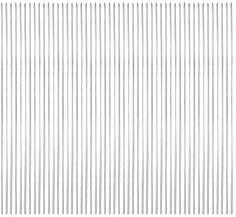 QUARKZMAN 50 piezas de Brochetas de Metal 33cm x 3mm Palitos Redondos de Acero Inoxidable Reutilizables para Barbacoa al Aire Libre Parrilla para Asar Carne Camarones Frutas Verduras