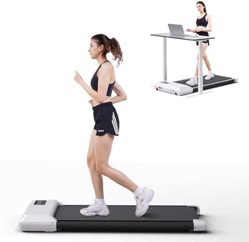 DeerRun Raceable Walking Pad 1845W Tapis Roulant Elettrico da Scrivania Max 134kg con Controllo APP Treadmill Portatile con corsi di formazione e gare Multi-Runner