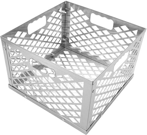 BESPORTBLE Soporte para Cesta de Parrilla Caja de Carbón para Ahumador Accesorio Reutilizable para Ahumador de Barbacoa