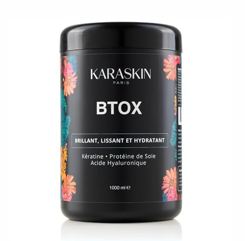 Masque Capillaire Professionnel pour Cheveux Secs et Abîmés | Kératine, Protéine de Soie & Acide Hyaluronique | Masque Lissant et Hydratant | Exclusivité Amazon