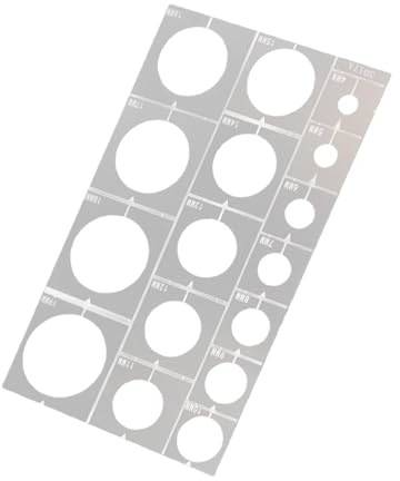Model Coloring Tool Tanks Model Roadwheel Rims Sprayer Stencil Template Tool Featuring Accurate Measurement Stencil Templates for Painting