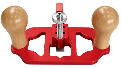 harayaa Cepillo para Carpintería Cepillo Manual Garlopa Herramienta de Carpintero Cepillo de Bloque con Tornillo Central y Rueda Moleteada para Control de