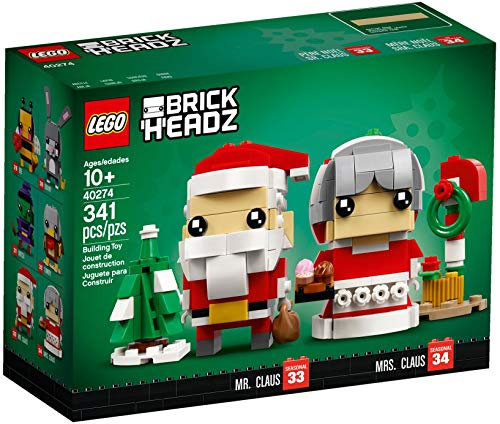 Lego BrickHeadz Mr and Mrs Santa Claus 40274