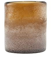 House Doctor, Kerzenständer, Mist, Braun, Glas, h: 11.5 cm, Dia: 9.5 cm
