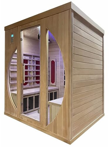 Sauna Firlandese Tradizionale ed infrarossi Multifunzione (SAUNA 180X120CM 5 POSTI)