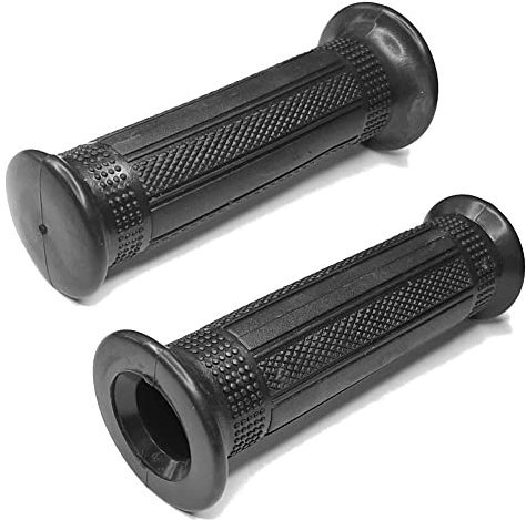 cyclingcolors Motorrad lenkergriffe Griffe 22mm (7/8) 24mm (1) universal Roller Moped Anti-rutsch motorradgriffe Gummi (schwarz)