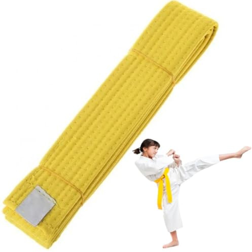 Ymxygz Taekwondo bälte professionell kampsport bälte tjockt judo karate bälte träning gradering rankning bälte för Taekwondo 2,2 m