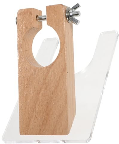 Tofficu Carpet Trimmer Holder Base Diy Tufting Carver Guide for Rug Making Sturdy Wood Color Design for Home Use