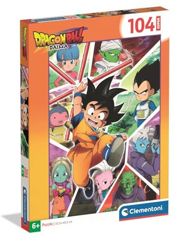 Clementoni Puzzle 104 pieces, Dragonball Daima, Puzzle for Kids 6+ Years, Made in Italy, 25097