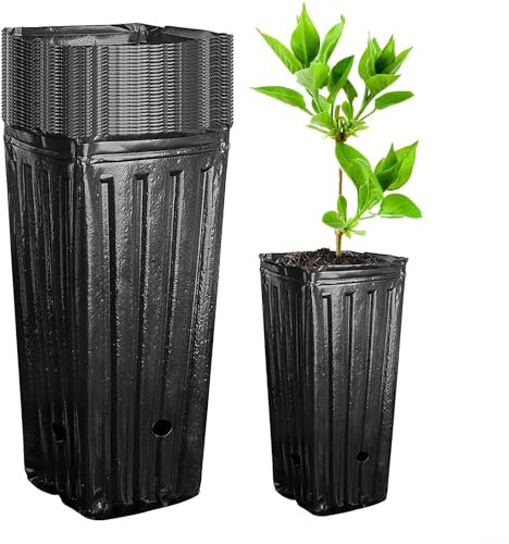 SPORTARC Set di 20 vasi in plastica per vivai, altezza 17,8 cm, per piantare e giardino