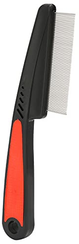 Qudinip Pettine per Pidocchi in Acciaio Inossidabile, Strumento Professionale per la Rimozione di Pidocchi e Lendini con Design a Denti Fini per Tutti i di Capelli, Denti in Metallo