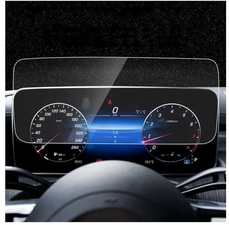 Lámina Protectora para el navegador del Mercedes-Benz EQE 350 2022, lámina Protectora de Cristal Templado antiarañazos para el Panel de Instrumentos (salpicadero).