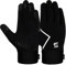 SAWANS Kinder Laufsporthandschuhe Radfahren Jungen Winter Touchscreen Thermo Kinder Mädchen Winddicht Outdoor Anti-Rutsch-Handschuhe Warm Fahrradfahren Fußball Gehen (Schwarz, L (9-10 Jahre))
