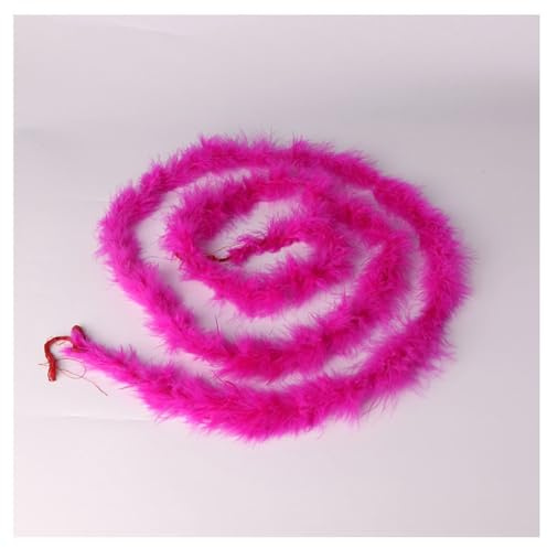 Hrlace 200 cm Marabu fjäderboa, 10 g, fluffig Marabu Boa, för pyssel, naturlig kalvhah, fjäder, Boa, trovärdig fjäder, girlang, julgirlang, gör-det-själv-kostym, dans, bröllop, cosplay,