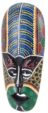 Qeunrtiy MáScara Decoraciones Coloridas MáScara DecoracióN para Colgar en la Pared para BañO Interior Exterior Dormitorio Restaurante Cocina 30 Cm