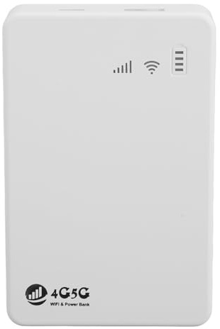 4G LTE WiFi Mobile Hotspot, 5G Unlocked Portable WiFi Router with SIM Card Slot, 10000MAh Large Battery 5G Modem, Support 10 Devices, Travel Router for Phone, Laptop, Tablet