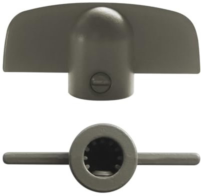 Llhhs Window Crank Handle Replacement for Andersen Operator Handle, 3/8 T-Handle Stone Color for Andersen Casement Window Crank 1966 to Present - 2 Pack