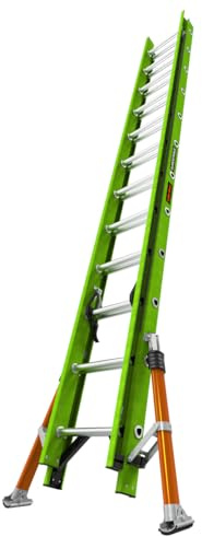 Little Giant HyperLite Pro S2.0 Fibreglass Extension Ladder – Hi-Viz, Non-Conductive, Lightweight Design (4.27m - 8.553m)