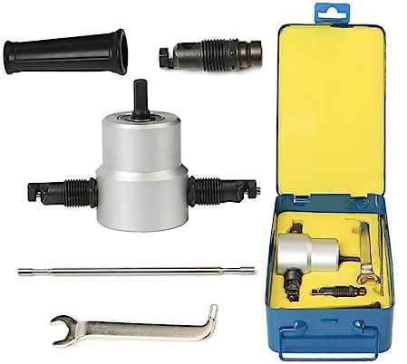 Nibble Metal Cutting Double Head Sheet Roditrice Cutter Tool Drill Attacco Strumento di taglio libero Roditrice Drill Attacco