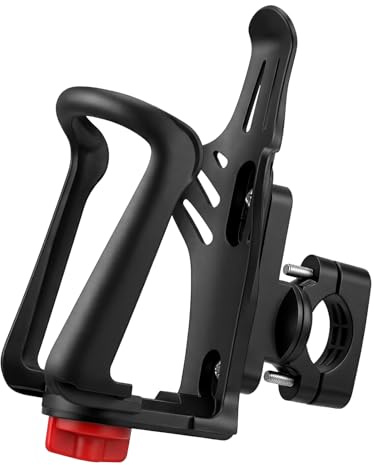 Portabidones Bicicleta, Ajustable Portabotellas Bici, Portabotellas para Bicicleta Fabricado en PC, Porta Bidones para Bici MTB de 360 Grados, Soporte Botella Bicicleta para Motocicleta y Cochecito