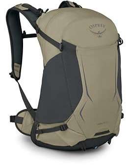 Osprey Hikelite 26L Durable Hiking Backpack - Travel Daypack with Rain Cover for Men and Women, Olive Tan