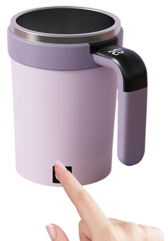 Generico Da Caffè Con Agitazione Automatica - Bicchiere Per Frullare Ricaricabile | Di Miscelazione Elettrica Magnetica Automatica, Per Bevande Al Cacao Compleanno Natale Cafe Bar Viaggi Ufficio Sc