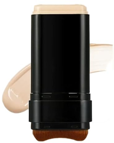 Corrector e Iluminador en Uno, Base en Barra de Cobertura Completa, Stick de Contouring para Pómulos y Nariz, Acabado Natural (02#)