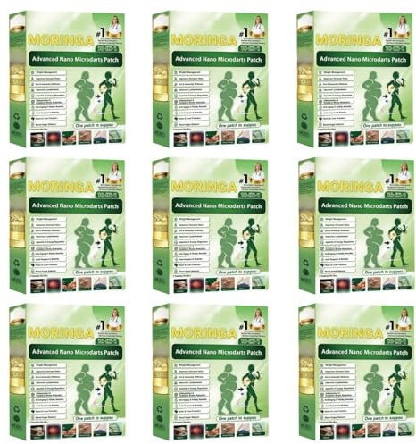 Moringa Nano Micro Needles Patch | Multifunktionell vård, vikthantering, glykemisk balans, ledstöd och cirkulation