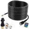Flexible de nettoyage de tuyaux, 30m, 160-200 bar, adaptateur inclus, buses fixes + rotatives, compatible avec les nettoyeurs haute pression Kärcher K2, K3, K4, K5, K6, K7