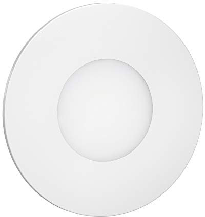 ledscom.de Lumière d'escalier LED/lampe murale encastrée FEX pour l'intérieur et l'extérieur, ronde, 85mm Ø, blanc chaud