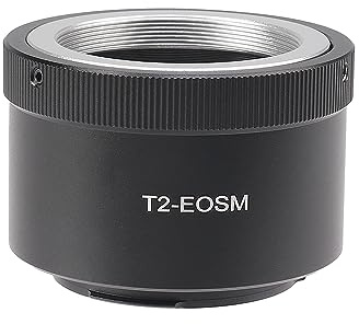 FOTGA Adattatore per obiettivo T2 T Mount per Canon EOS EF-M Mount M2 M3 M5 M6 M10 M50 M100 M200, M6 Mark II, M50 Mark II per lavori con obiettivo da 500 mm, 420-800 mm, 650-1300 mm