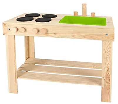 Pflanzen Kölle Cuisine d'extérieur en Bois pour Enfant 72 x 78 x 41 cm