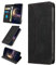 KANVOOS Funda para OPPO Reno 8 Lite 5G, Funda Tapa Libro Movil de Cuero PU [Ranura para Tarjeta], Flip Case Billetera Carcasa para OPPO Reno 8 Lite 5G (Negro)